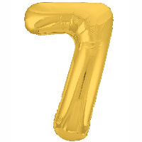 Шар цифра "7", 101см Металлик Gold