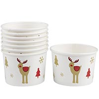 Стакан для угощ Олень 220мл 8шт