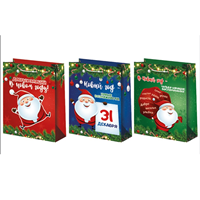 Пакет бум НОВЫЙ ГОД Санта 18х23см