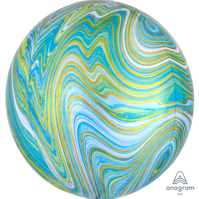 Мрамор Шар 3D СФЕРА 40см Мрамор BlueGreen 1209-0325