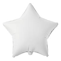Шарик Звезда 45см Пастель White