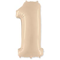 Ф ЦИФРА 1  40" Сатин Cream