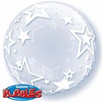 Шар BUBBLE DECO 61см Звезды