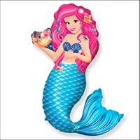 Шар фигура Русалочка с ракушкой