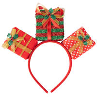 Ободок Новогодние подарки с бантами