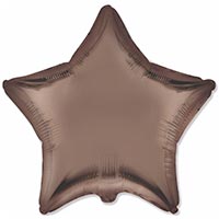 Шар звезда 45см Сатин Brown