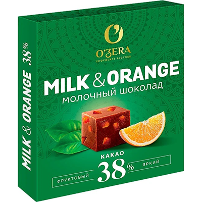 Сладкий Праздник Шоколад O'Zera молочный Orange 90г 2005-2896
