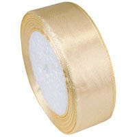 Лента атлас 12ммх23м бежевая