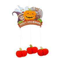 Подвеска Happy Halloween Тыквы 40х30см