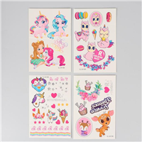 Тату для девочек 4 листа в асс