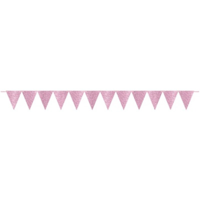 Гирлянды-вымпелы Гирл-вымпел для шаров-букв Pink блеск 6м