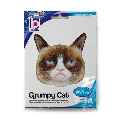 Шарики из фольги Шар фигура Grumpy Cat Сердитая Кошка