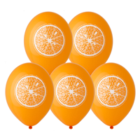 Шар с рисунком 14" Апельсин