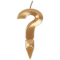 Золотая Свеча Знак Вопроса, золото 7см 1502-6595