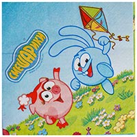 Салфетки Смешарики 33см, 16шт