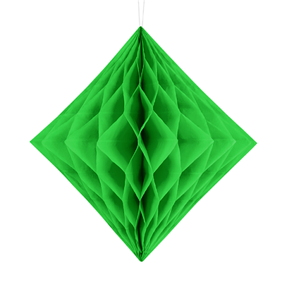 Фигура бумажная Ромб светло-зеленый 30см