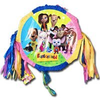 Пиньята Барбоскины с лентами складная