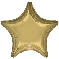 Шар Звезда 45см Металлик White Gold