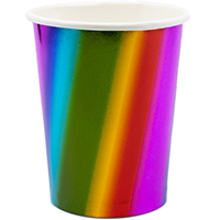 Стаканы фольг Радуга 250 мл, 6 шт