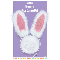 Комплект Кролик, ушки и хвост белые