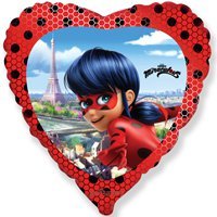 Шарик 45см Леди Баг в сердце