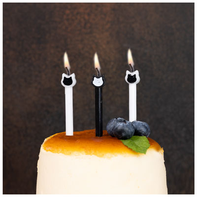 Свечи для торта Котики, 8 штук