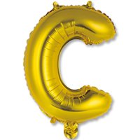 Шар Мини буква "С", 36см Gold
