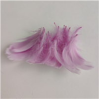 Перья декор сиреневый 100шт/24
