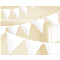 Гирлянда-вымпел бумажная White 4,5 м
