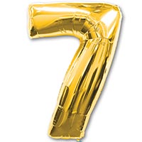 Шар фигура цифра 7 Gold
