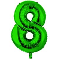 Шар цифра "8", 66см Green