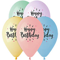 Шары с рисунком 36см Сорбет HB 2 цвета