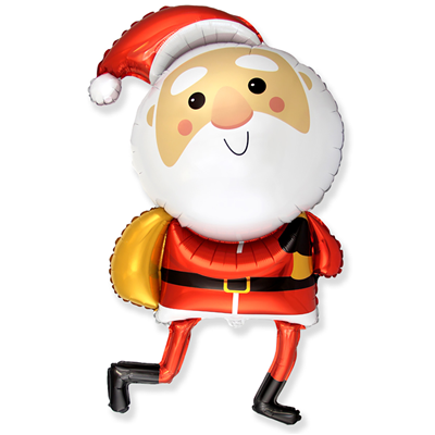 Дед Мороз Шар фигура Санта 1207-4551