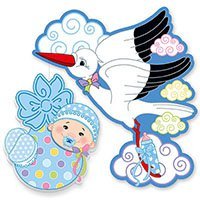 Подвеска Аист с мальчиком, 41 см
