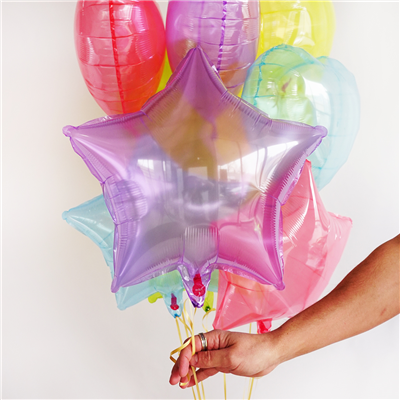 Шар 18" Сердце кристалл violet