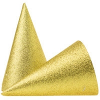 Колпак блеск Золото 6шт