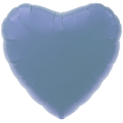 Шарики из фольги Шар сердце 45см Пастель Cool Blue