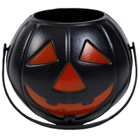 Конфетница Тыква пластик фиолет 11х9см