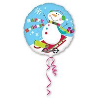 Шар 18", 45см, Снеговик радостный