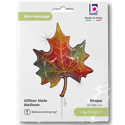 ШАР ФИГУРА Лист кленовый блеск