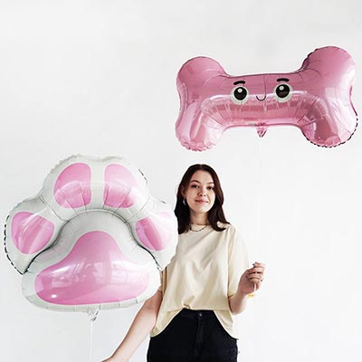 Шар фигура Косточка розовая