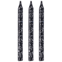 Свечи для торта черные блеск 8см 12шт