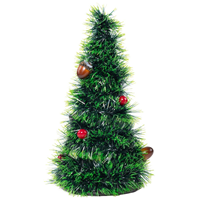 Елка мишура зеленая Шары 26см/G