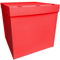 Коробка для надутых шариков красная