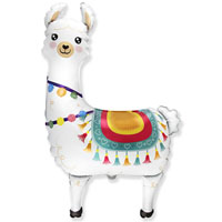 Шар фигура улыбающаяся Лама