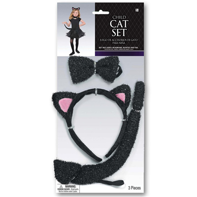 Карнавальный костюм Комплект Кошка черная, детский