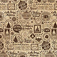 Бумага упак НГ Почта 70х100см