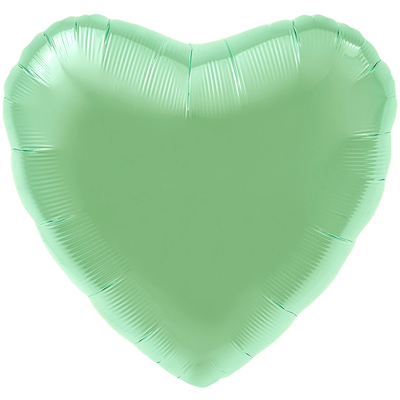 Шарики из фольги Шар сердце 45см Сатин Pale Green