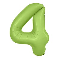 Шар цифра "4", 101см Сатин Pistachio