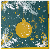 Изумрудная зима Салфетка Изумрудная Зима 33см 6шт 1502-5906